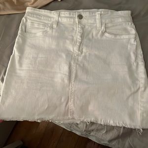Denim white skirt